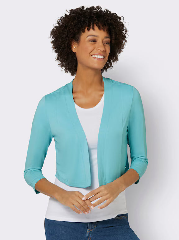 Damen Bolero Shirtjacke | Kurzform Vielseitiger Schnitt