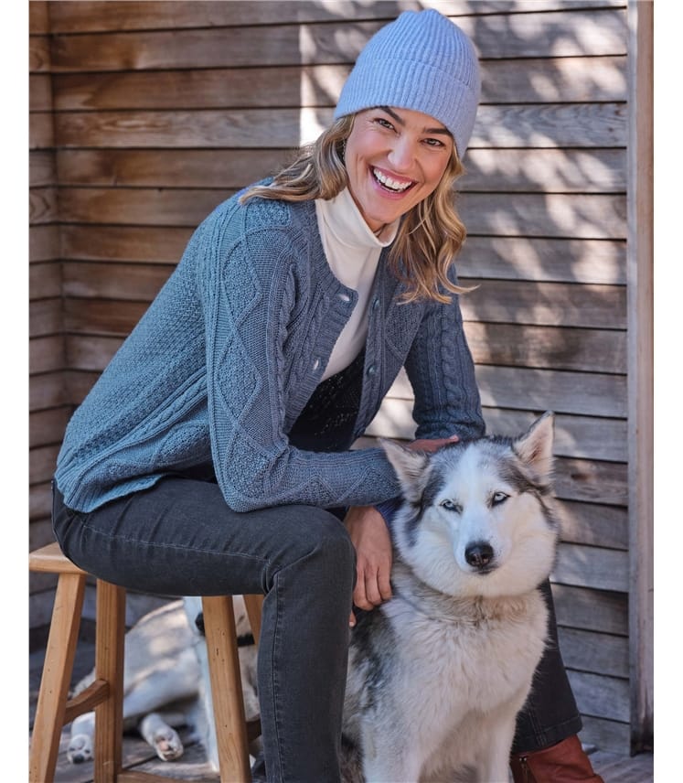 Damen Cardigan | Struktur Alltag Stil