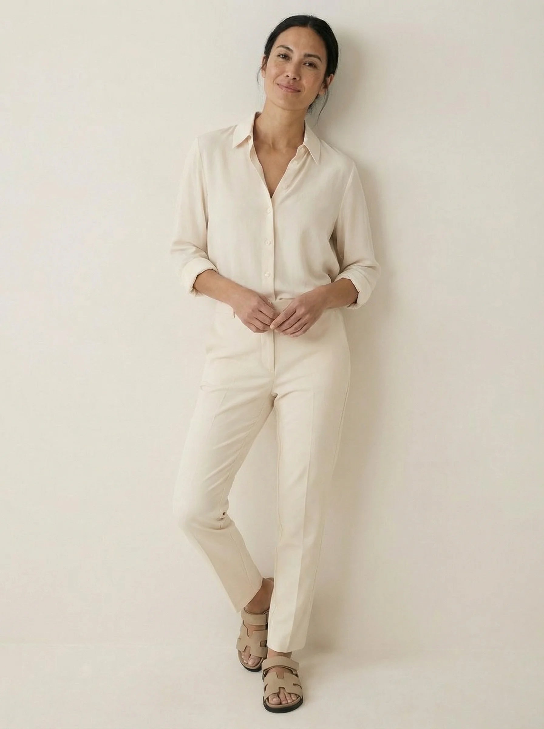 Sandalen Damen | Flacher Riemen Aufbau