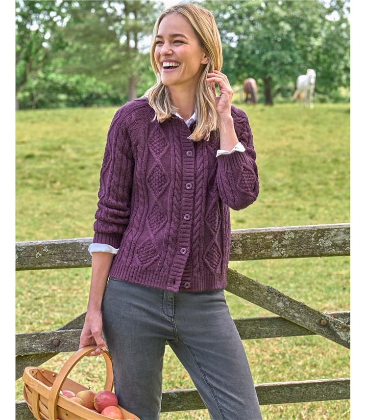 Damen Cardigan | Struktur Alltag Stil