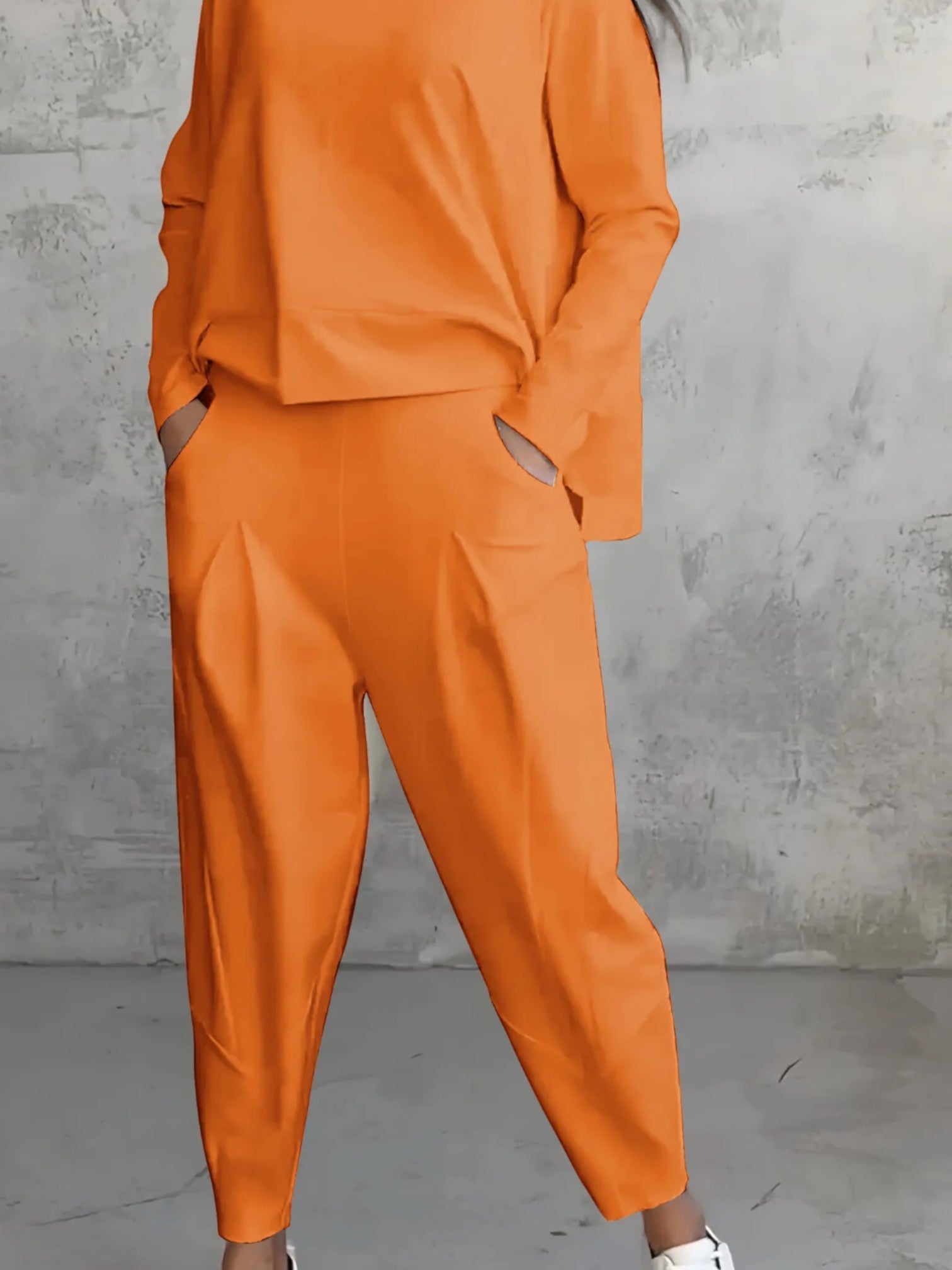 Elegantes zweiteiliges Set für Frauen | Oberteil & Haremshosen