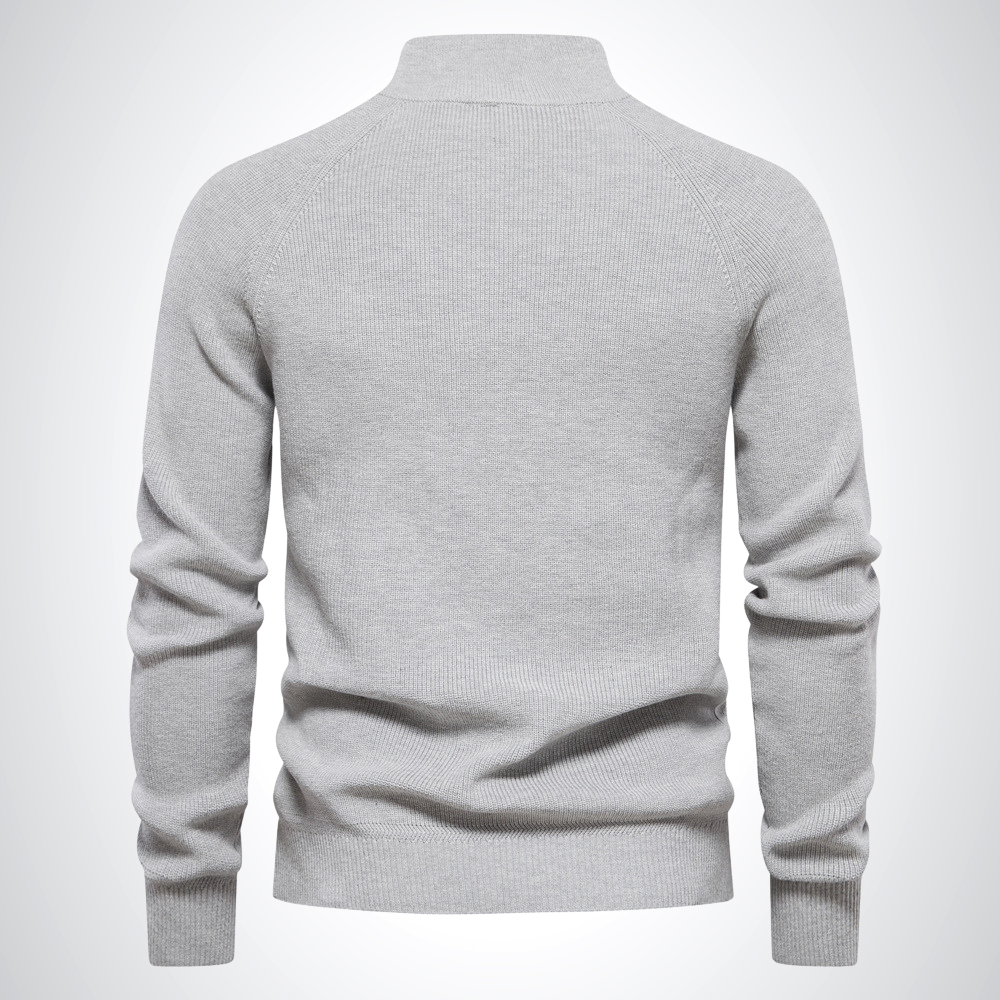 Herren Halbzip Pullover | Struktur Stil