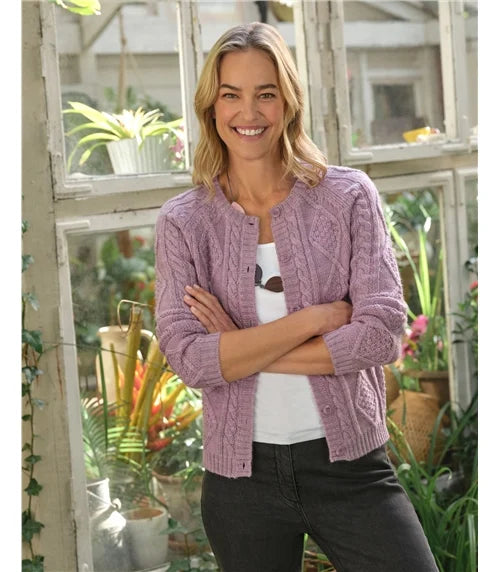 Damen Cardigan | Struktur Alltag Stil