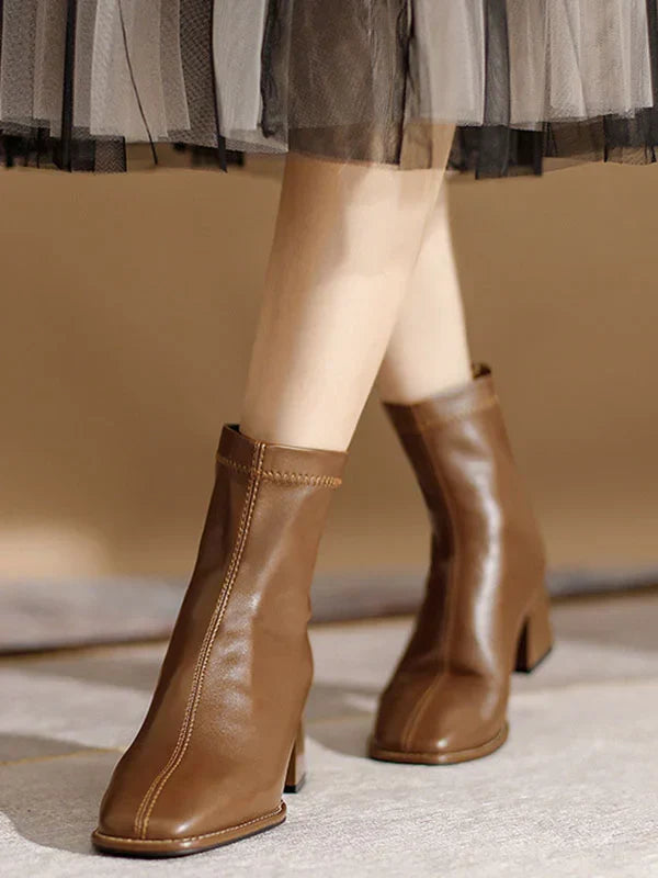 Damen Stiefeletten Absatz | Klare Linien