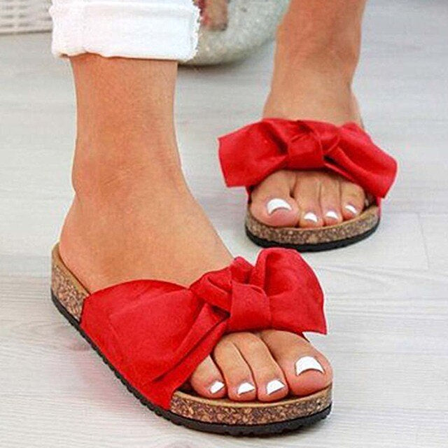 Sandalen Damen Orthopädische | Schlupfform Mit Frontdetail-Rot-35-Orthomode.de