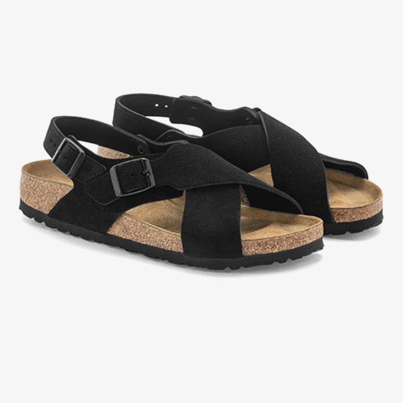 Sandalen Damen Orthopädische | Kreuzriemen Aufbau Für Alltag-Schwarz-35-Orthomode.de