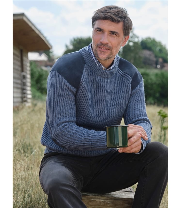 Herren Struktur Pullover | Alltag Form