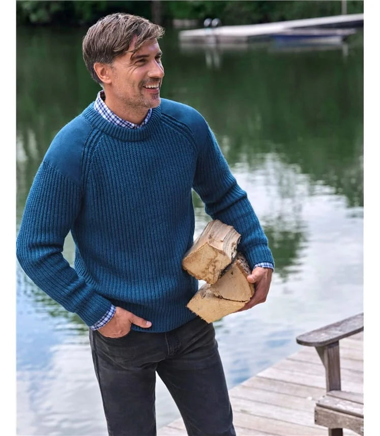 Herren Struktur Pullover | Alltag Form