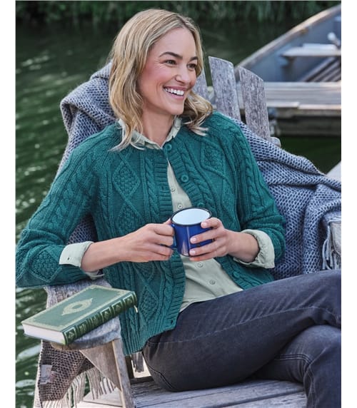 Damen Cardigan | Struktur Alltag Stil