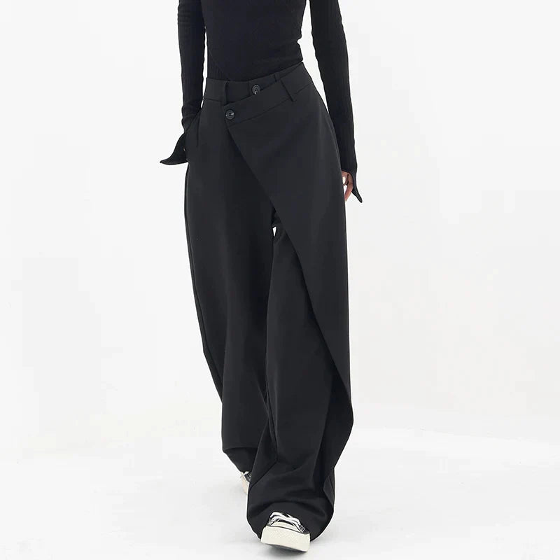 Carol - Schwarze Baggy-Hose für Frauen