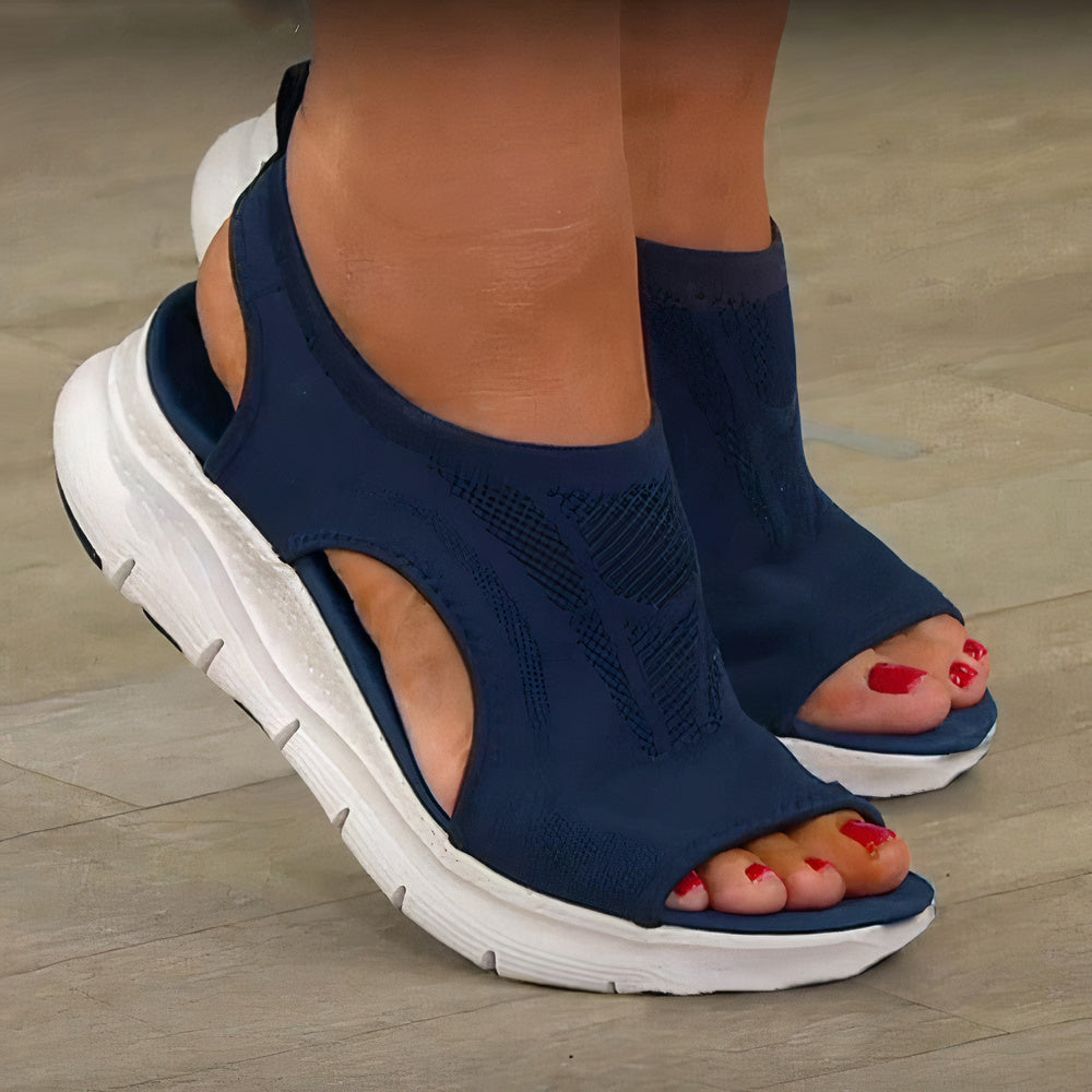 Sandalen Damen Orthopädische | Dynamische Passform Für Bewegung-Blau-35-Orthomode.de