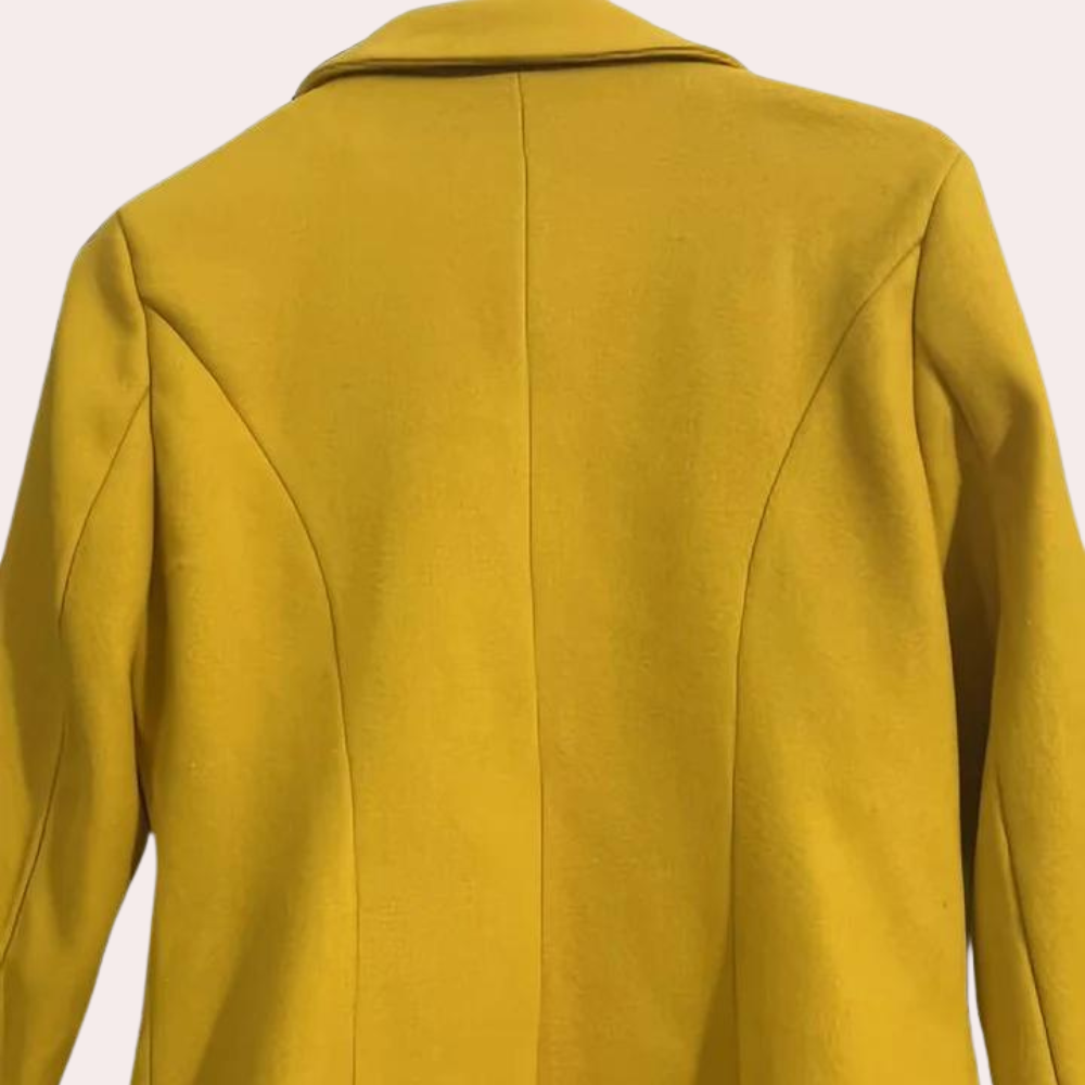 Klassischer Zweireihiger Trenchcoat Für Damen | Knopfdetails