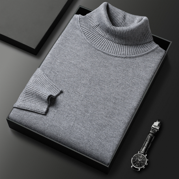 Herren Rollkragen Pullover | Struktur Stil