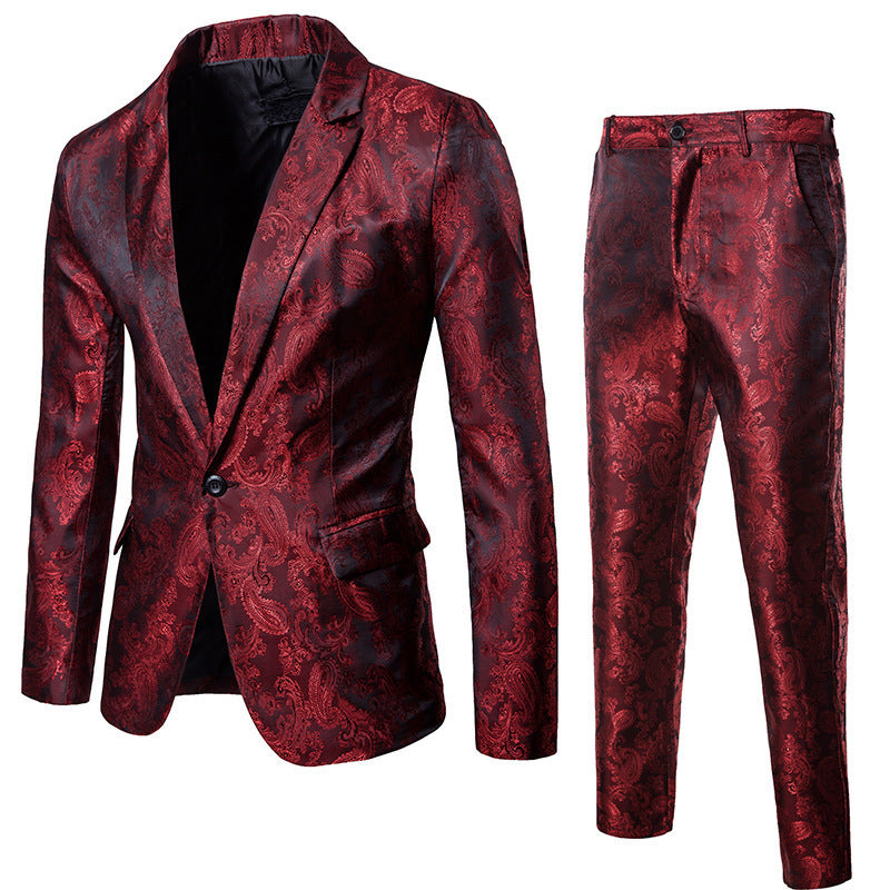 Anzug Herren | Zweiteiliger Statement Look-Rot-M-Orthomode.de