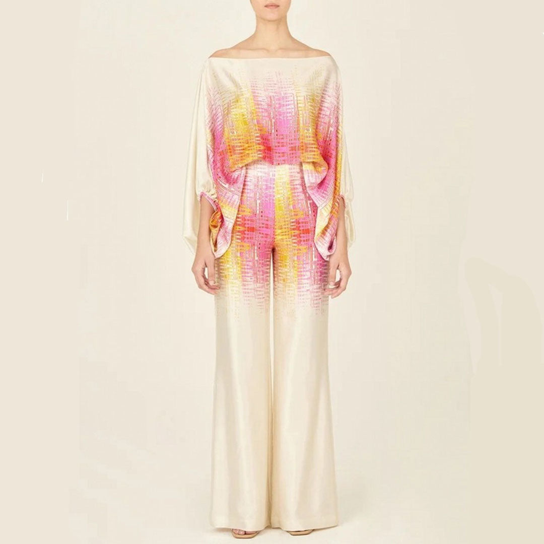 Damen Zweiteiler | Schwungvolle Musteroptik Mode