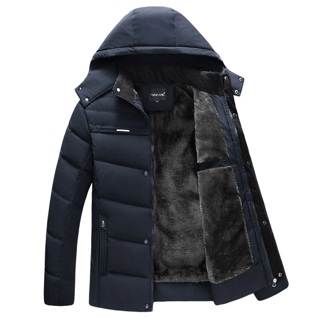 Herren Stylische Puffer Winterjacke | Mit Kapuze