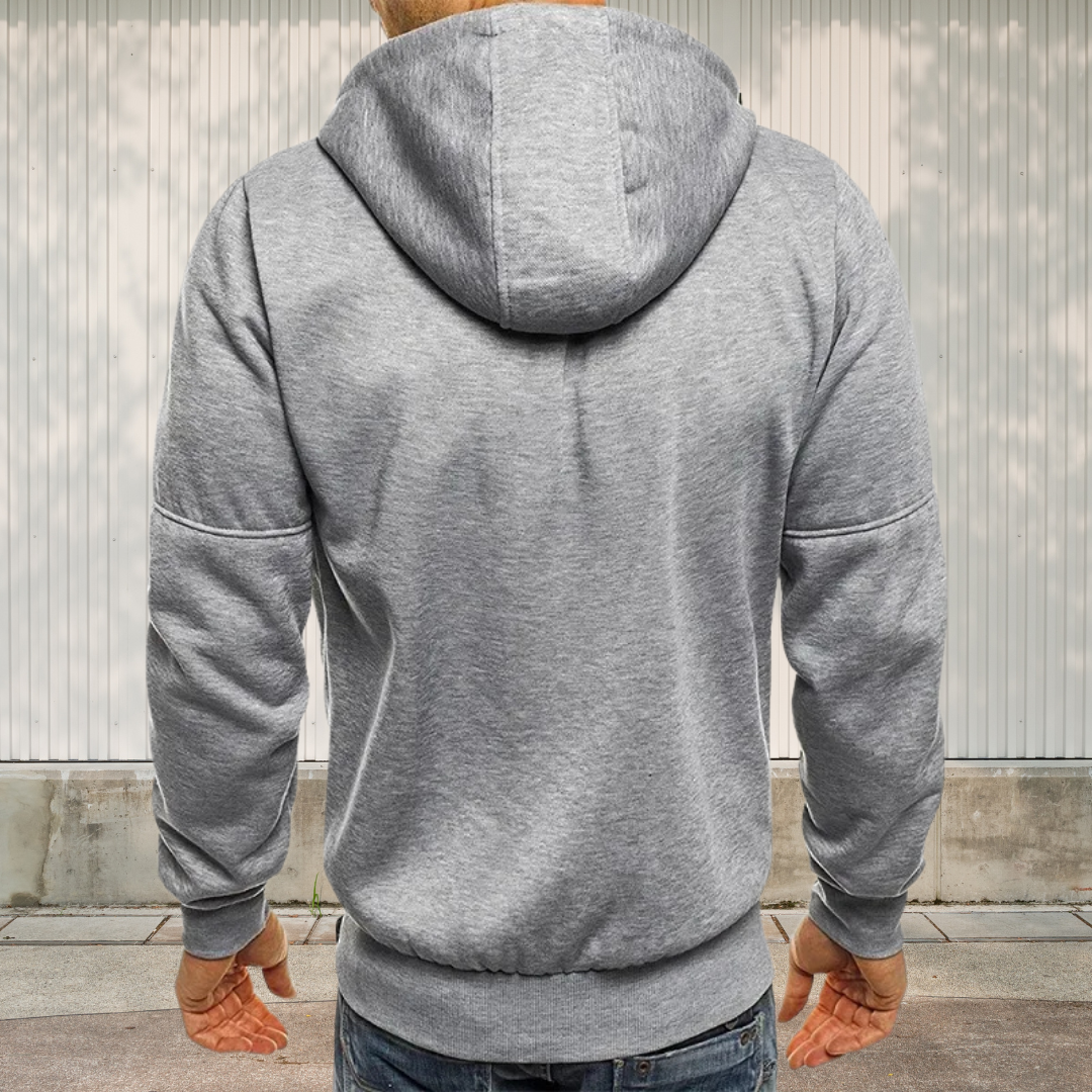 Einfache Kapuzenjacke Mit Reißverschluss Für Herren | Winter