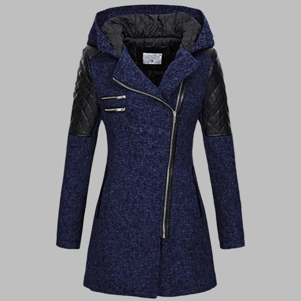 Damen Langer Wintermantel | Mit Kapuze