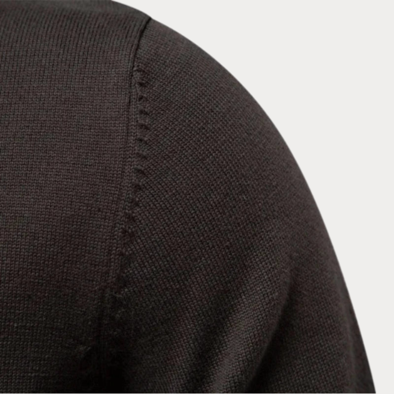 Klassische Strickjacke Mit Offener Vorderseite Für Herren | Schalkragen