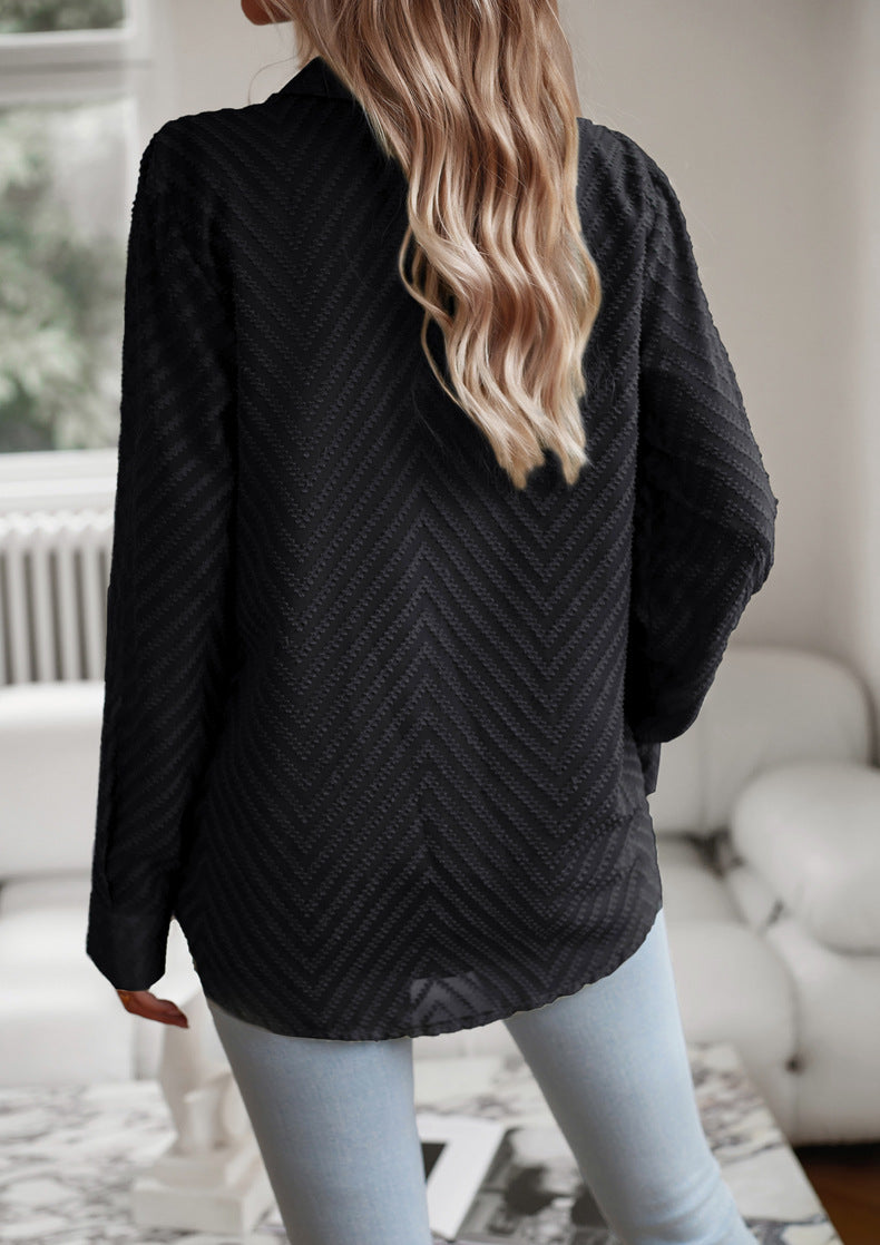 Lealani - Lässige Schwarze Bluse