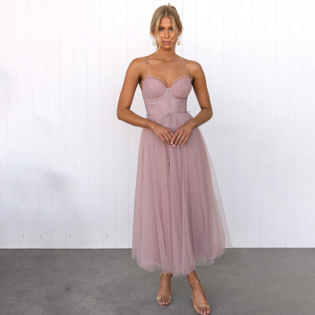 Damen Hochzeitsgast Kleid | Festliches Midikleid Mit Zartem Volumenrock-Orthomode.de