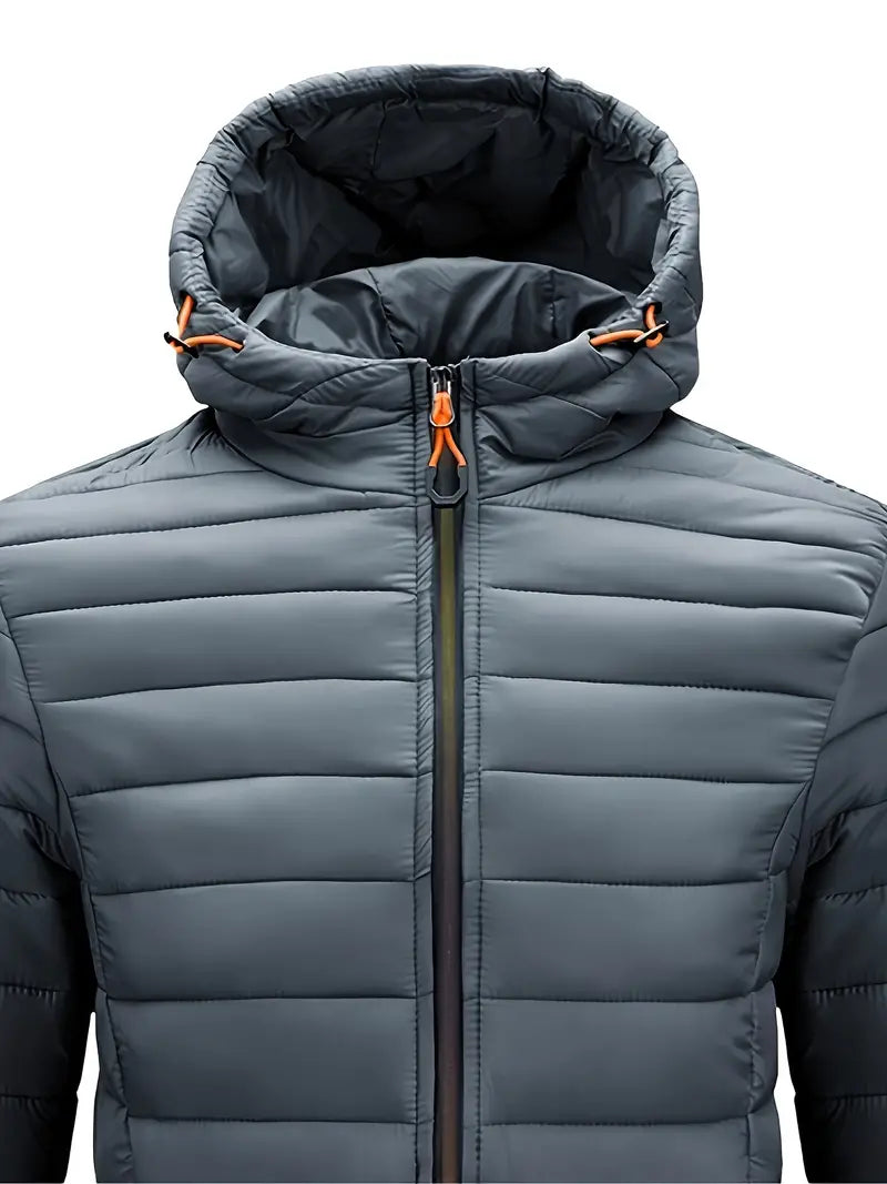 Herren Daunen Winterjacke Mit Kapuze | Stilvoll