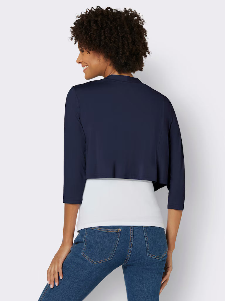 Damen Bolero Shirtjacke | Kurzform Vielseitiger Schnitt