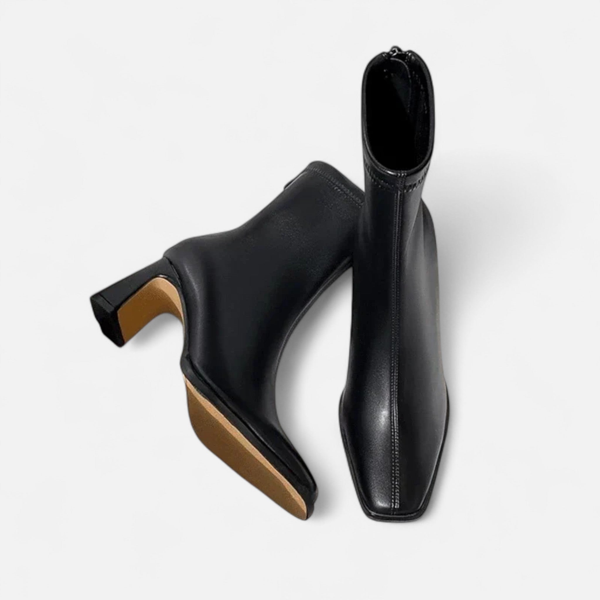 Damen Absatz-Stiefeletten | Klare Kontur Form