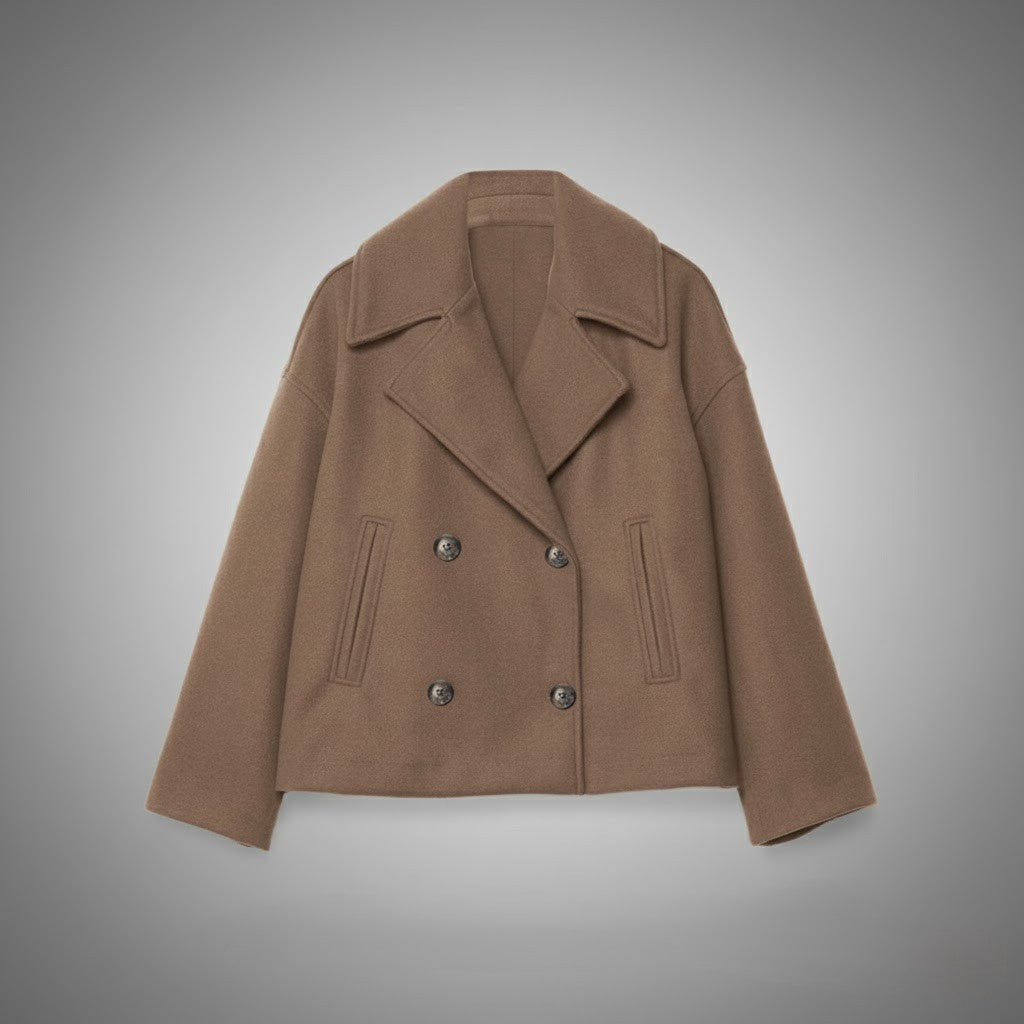 Damen Kurzmantel | Struktur Alltag Stil