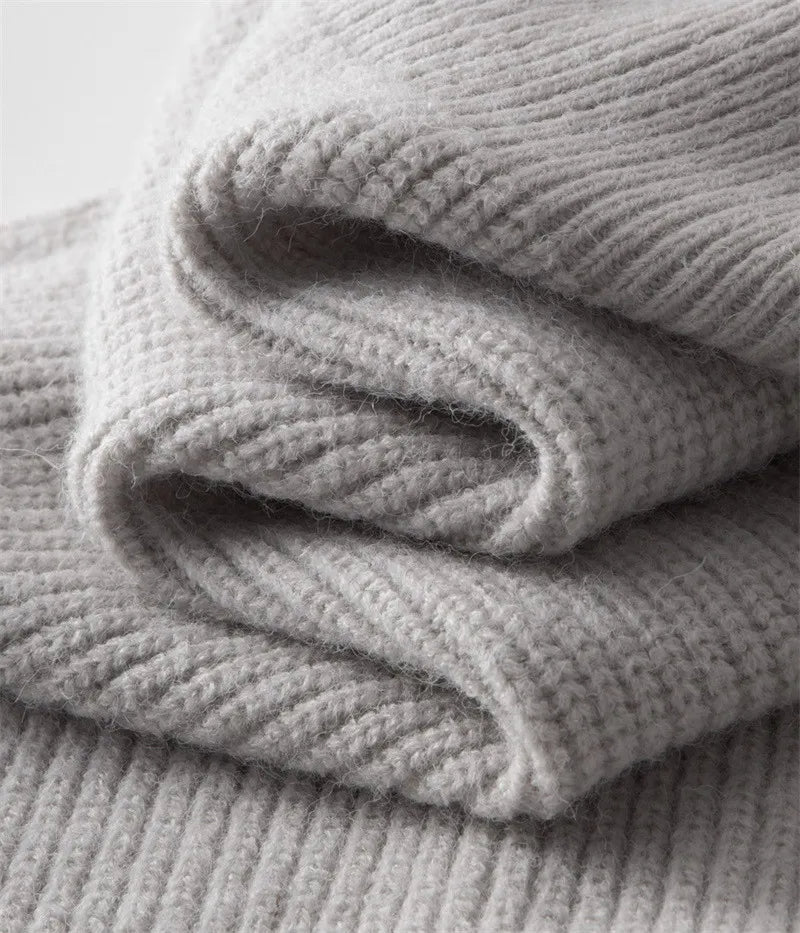 Strickpullover Mit Langen Ärmeln Für Herren | Stehkragen