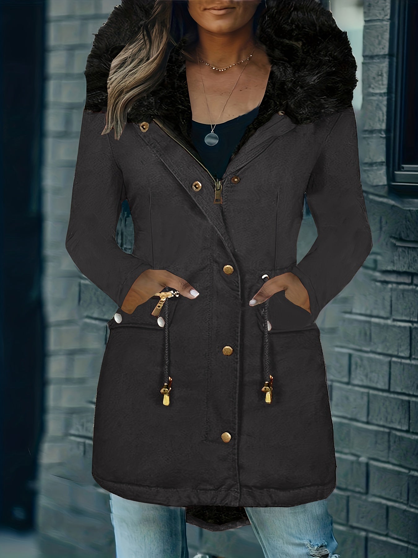 Damen Freizeitparka Mit Kapuze | Langarm