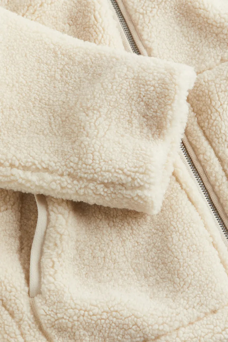 Stehkragen Teddymantel Für Frauen | Winter