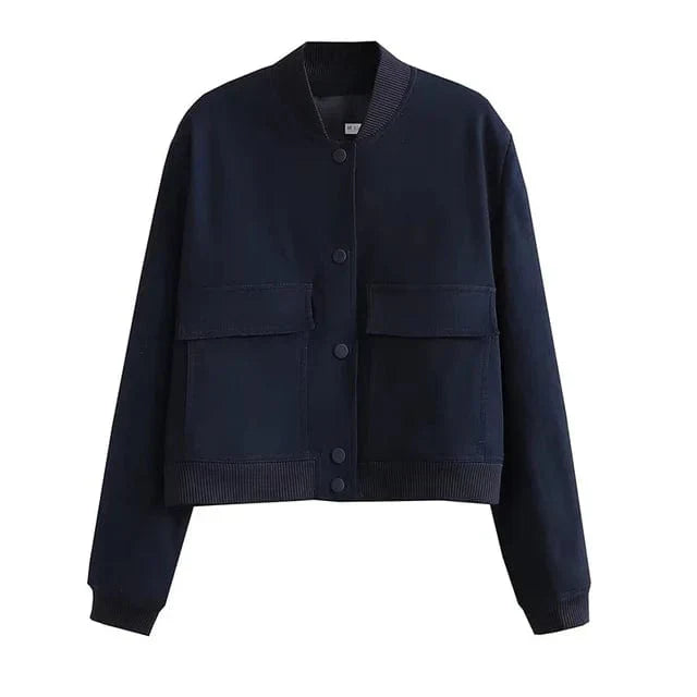 Tweedjacke Mit Fronttaschen Für Damen | Kurz