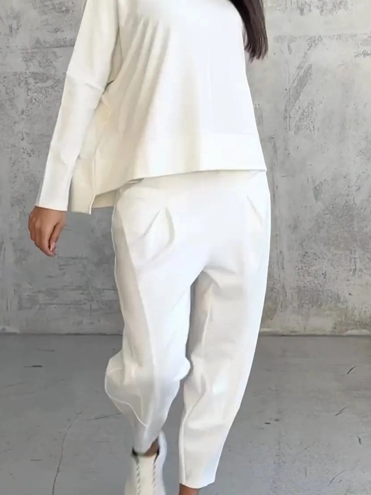 Elegantes zweiteiliges Set für Frauen | Oberteil & Haremshosen