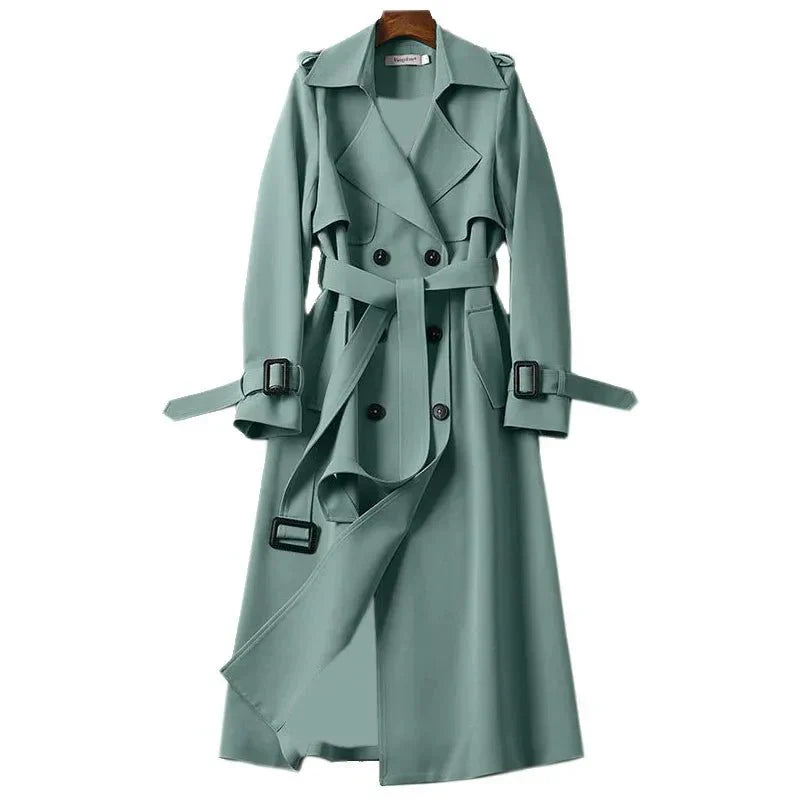 Langer Trenchcoat Mit Bindegürtel Für Damen | Stilvoll