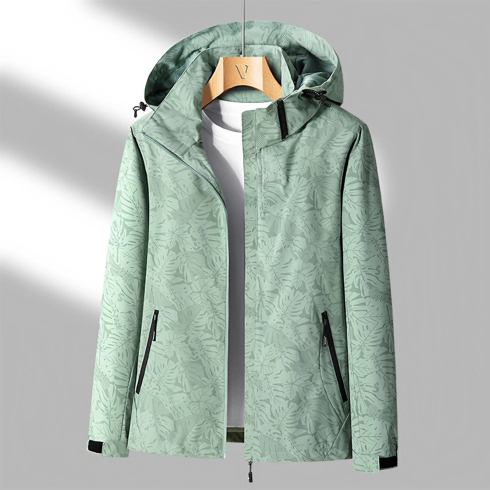 Bedruckte Outdoorjacke Mit Kapuze Für Damen | Langarm