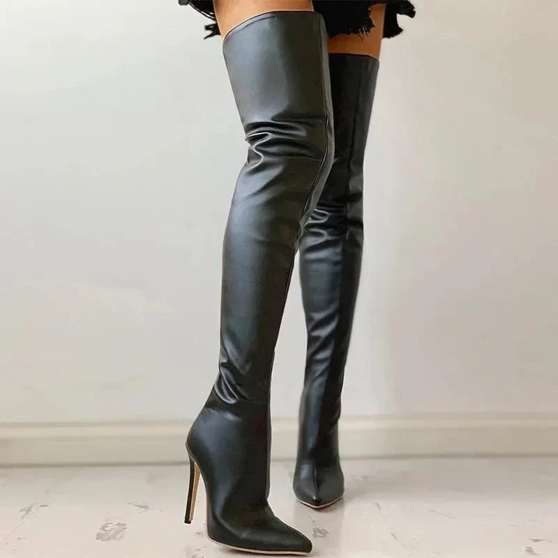 Overknee-Stiefel Mit Stilettoabsatz Für Damen | Winter