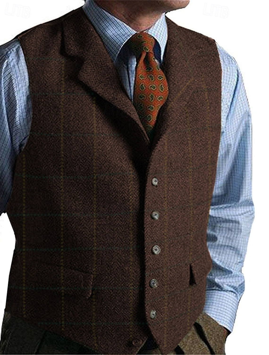 Karierte Herren Weste | Formal