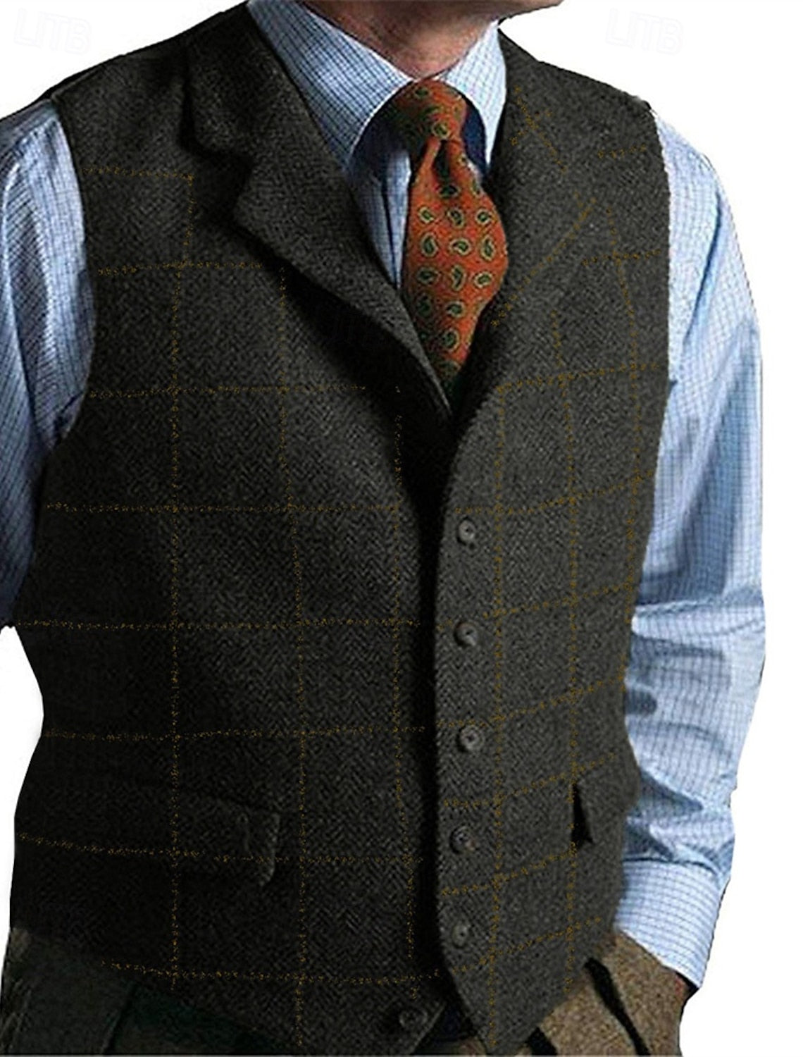 Karierte Herren Weste | Formal