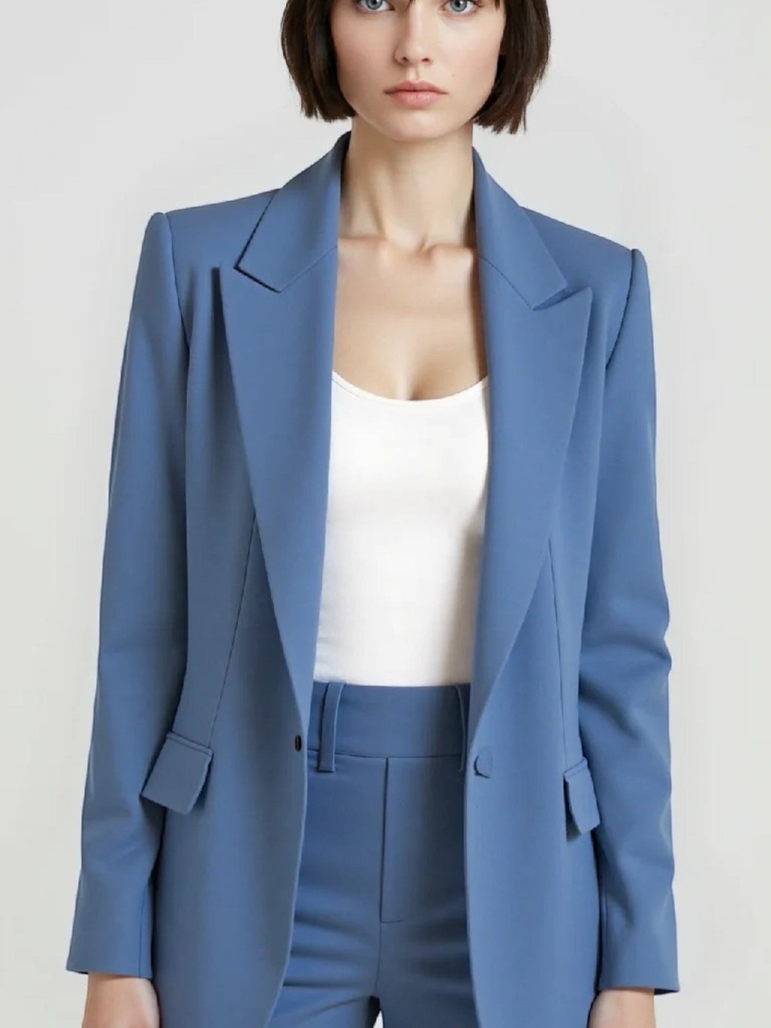 Blazer-set Mit Einem Knopfverschluss Für Frauen | Chic
