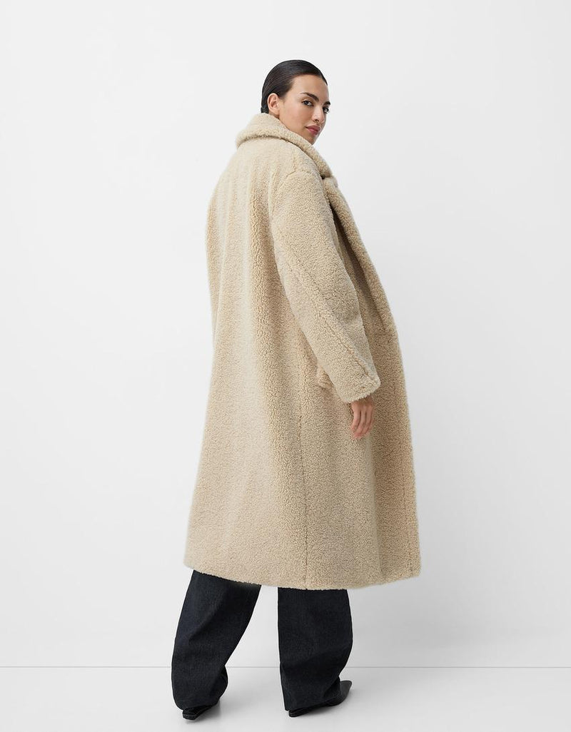 Klassischer Langer Teddymantel Für Frauen | Warm