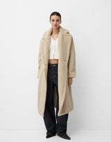 Klassischer Langer Teddymantel Für Frauen | Warm