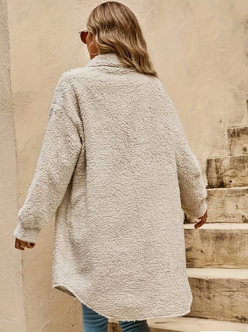 Übergroßer Teddymantel Für Frauen | Winter