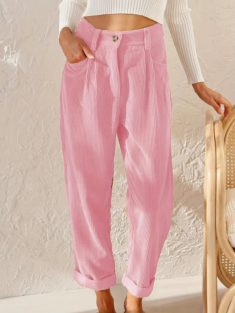 Bequeme Cordhosen Für Frauen | Hohe Taille