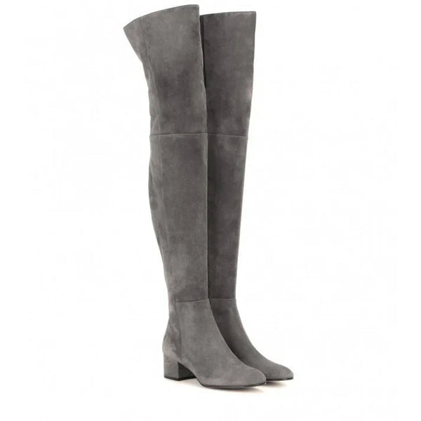 Overknee-Stiefel Für Damen | Quadratischer Absatz