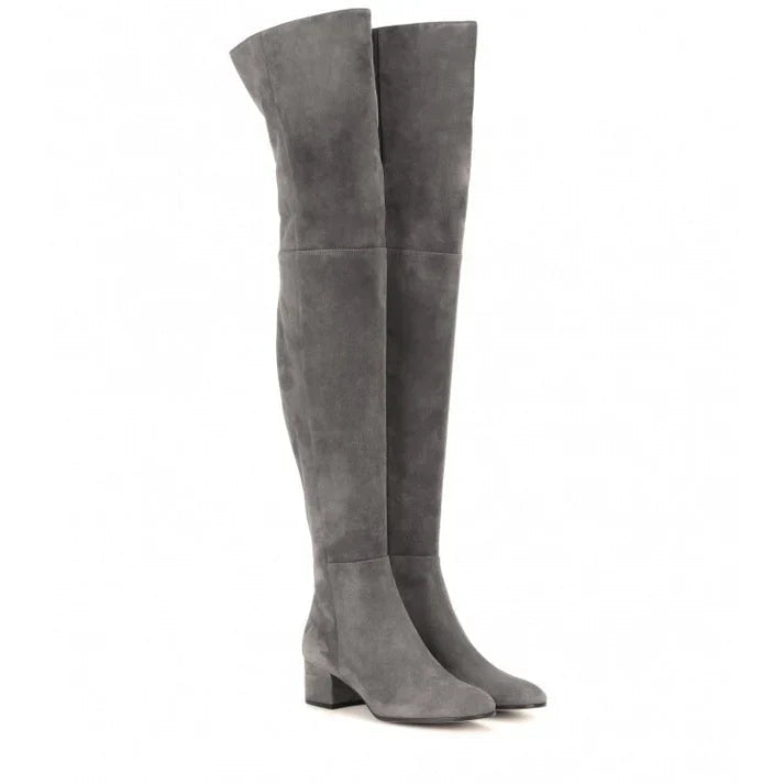 Overknee-Stiefel Für Damen | Quadratischer Absatz