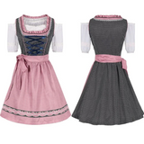 Klassisches Oktoberfest Dirndlkleid Mit Spitzenbesatz