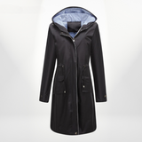 Regenjacke Mit Kapuze Für Damen | Gestreiftes Futter