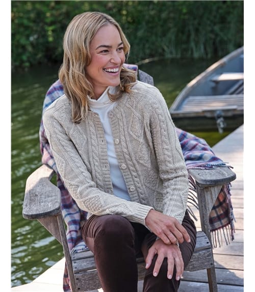 Damen Cardigan | Struktur Alltag Stil