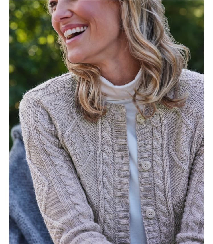 Damen Cardigan | Struktur Alltag Stil